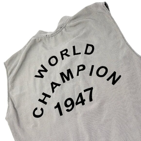 Christian Dior Vintage 2002 J'ADORE Logo Tank Top #36 Gray Black Nylon  [106423] - Picture 7 of 12